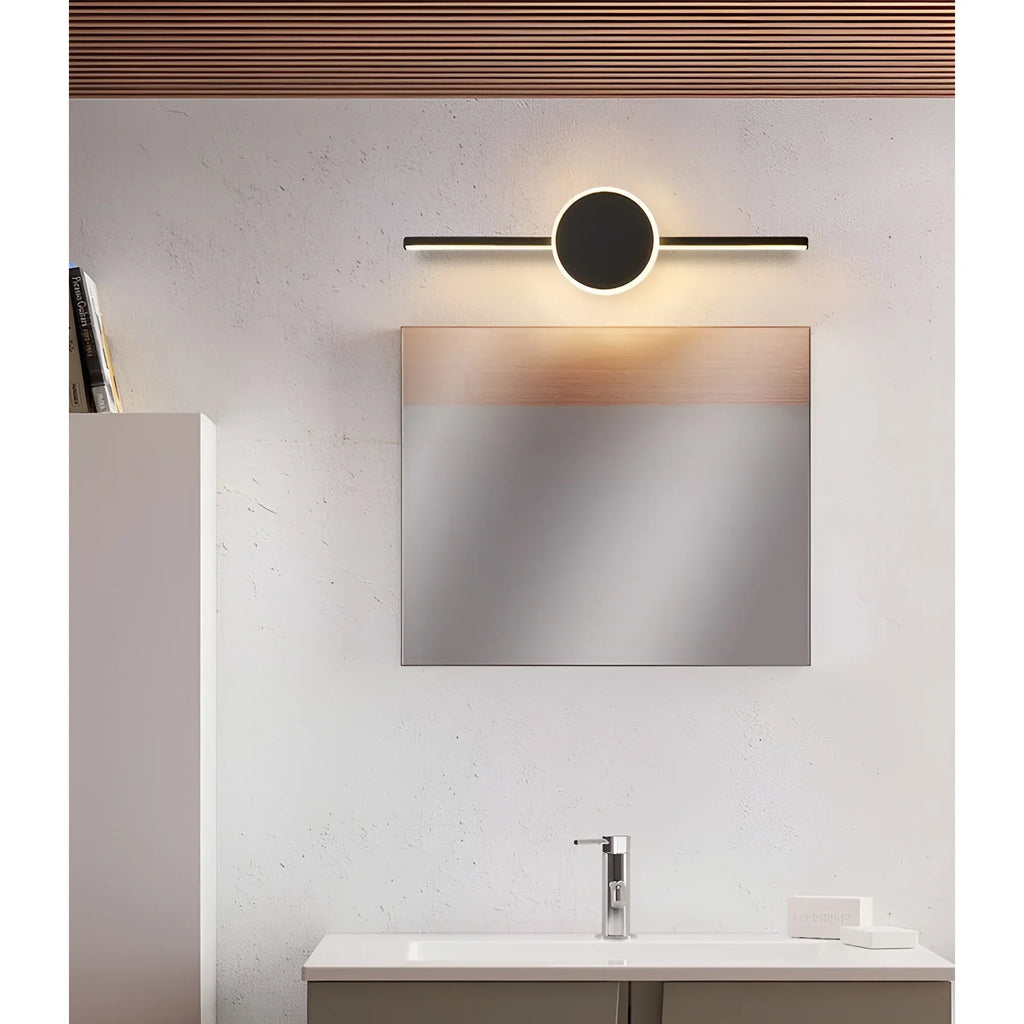 Melilla | Modern Black/White LED Mirror Wall Lamp