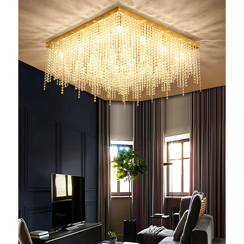 Aci Catena | Modern Square LED Ceiling Chandelier
