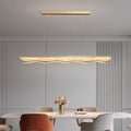 Riehen | Elegant Minimalistic Rectangle Gold Chandelier
