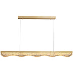 Riehen | Elegant Minimalistic Rectangle Gold Chandelier