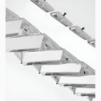 Opfikon | Gold/Silver Stainless Steel Crystal Chandelier for Dining Room