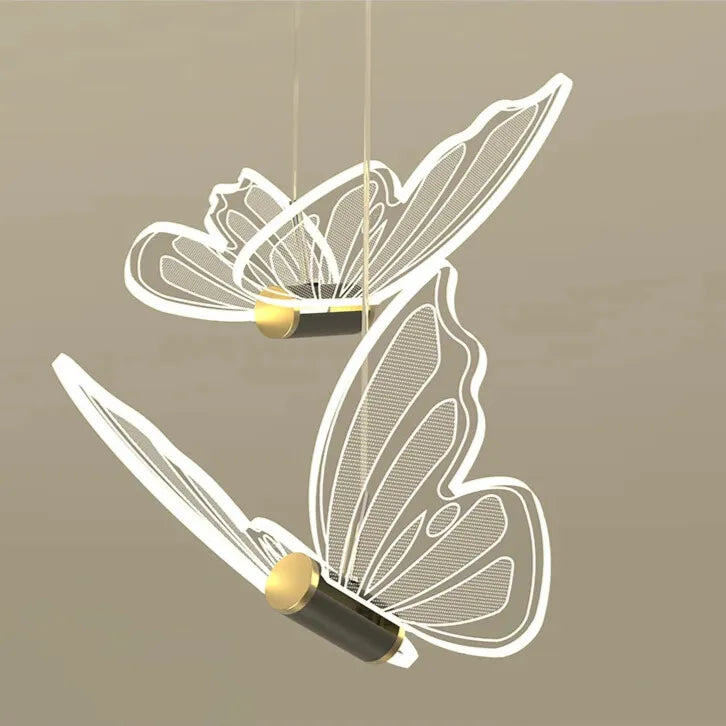 Camogli | Beautiful LED Chandelier with Hanging Butterflies