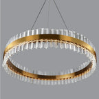 Roccapina | Contemporary Gold Round Crystal Chandelier