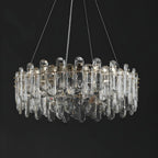 Agnadello | Creative Сrystal Ring Ceiling LED Chandelier for Bedroom