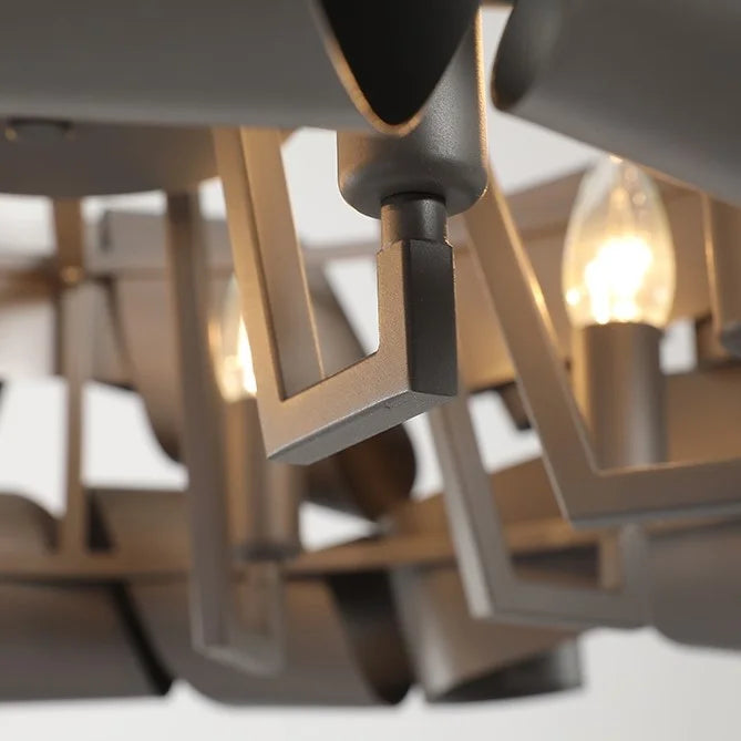 Zelo Surrigone | Postmodern Creative Gray/Gold Iron Chandelier