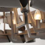 Zelo Surrigone | Postmodern Creative Gray/Gold Iron Chandelier