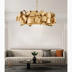 Zelo Surrigone | Postmodern Creative Gray/Gold Iron Chandelier