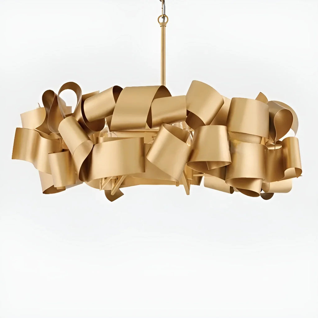 Zelo Surrigone | Postmodern Creative Gray/Gold Iron Chandelier