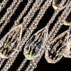 Roquebrune-Cap-Martin | Double Spiral Crystal Stairwell Chandelier