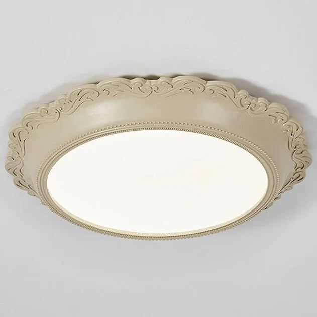 European Style Round LED Ceiling Lamp for Bedroom