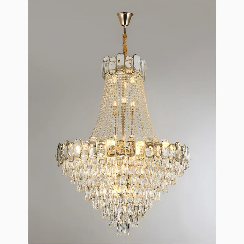 Roure | Large Classic Luxury Staircase Crystal Chandelier