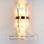 Avenches | Lux Creative Gold Wall Sconce With Big Crystals