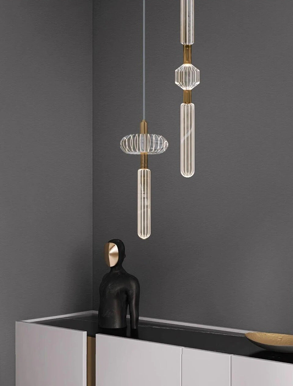 Plascassier | Creative Glass Chandelier For Staircase