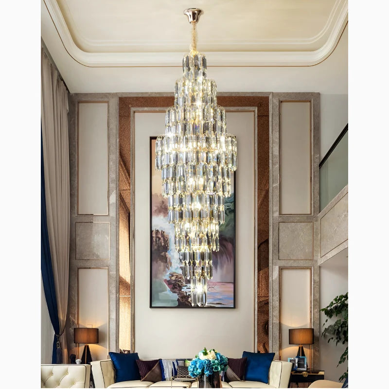 Saint-Cezaire-sur-Siagne | Stunning Large Crystal Chandelier