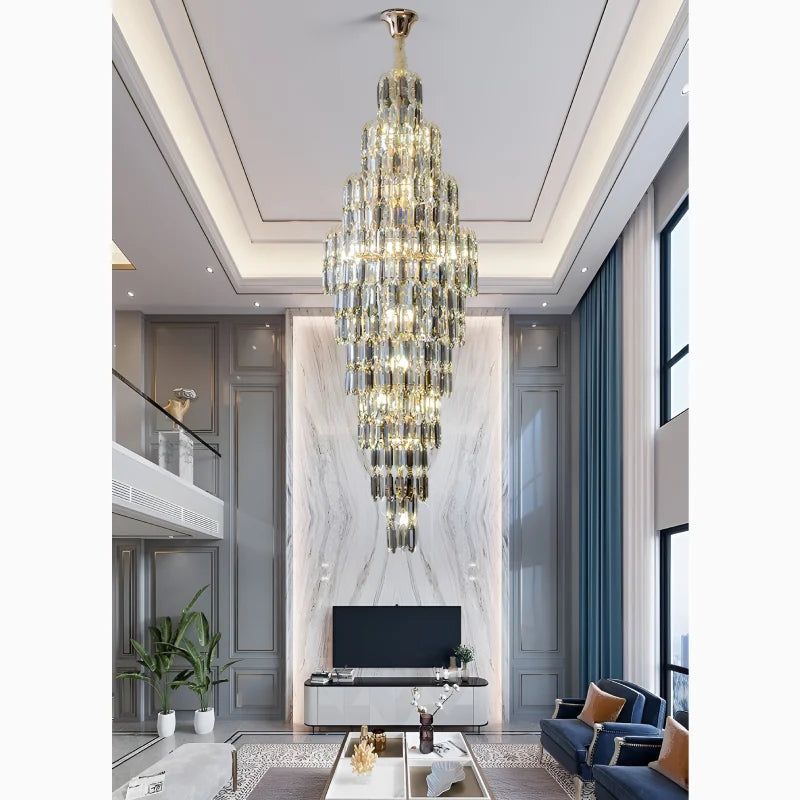 Saint-Cezaire-sur-Siagne | Stunning Large Crystal Chandelier