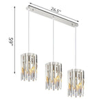 Vevey | Modern Crystal Gold/Chrome Chandelier