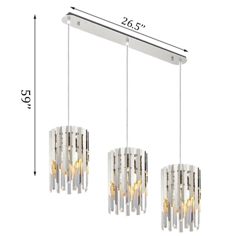 Vevey | Modern Crystal Gold/Chrome Chandelier