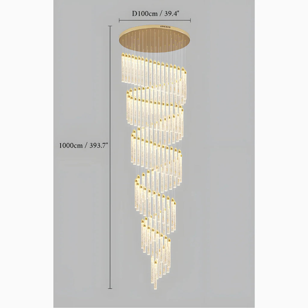 Varazze | Shimmering Magic Gold Crystal Pendant Lighting