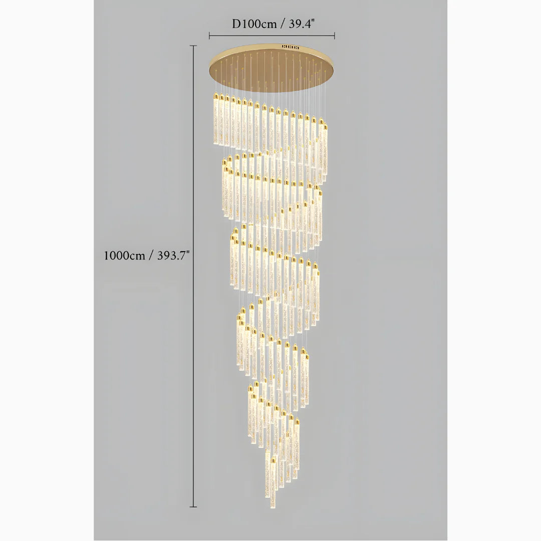 Varazze | Shimmering Magic Gold Crystal Pendant Lighting