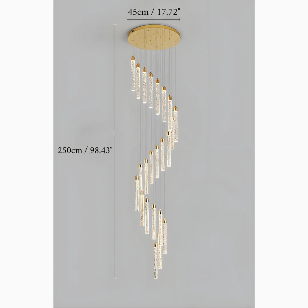 Varazze | Shimmering Magic Gold Crystal Pendant Lighting