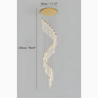 Varazze | Shimmering Magic Gold Crystal Pendant Lighting