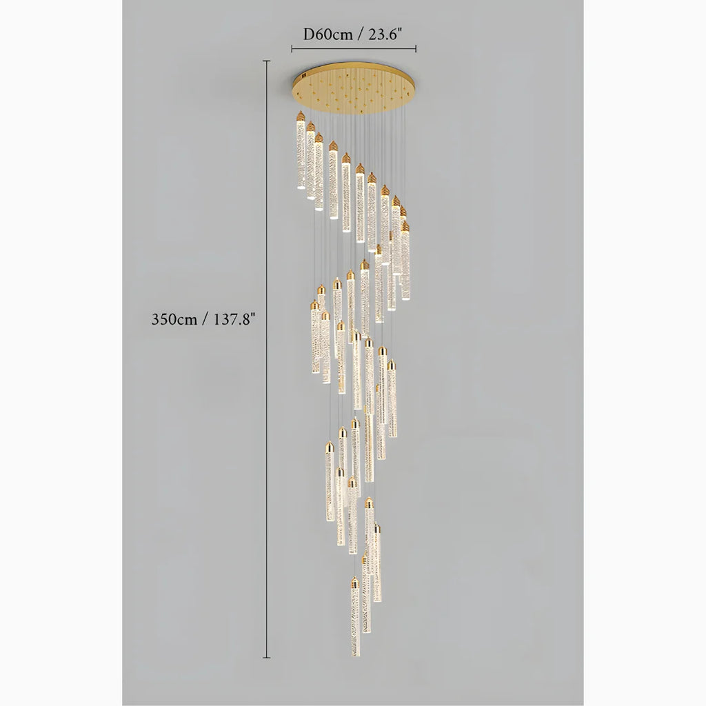 Varazze | Shimmering Magic Gold Crystal Pendant Lighting