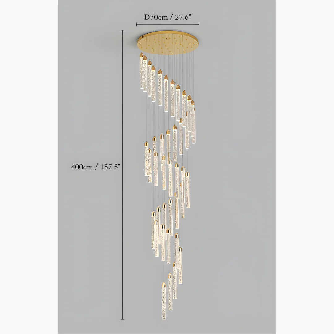 Varazze | Shimmering Magic Gold Crystal Pendant Lighting