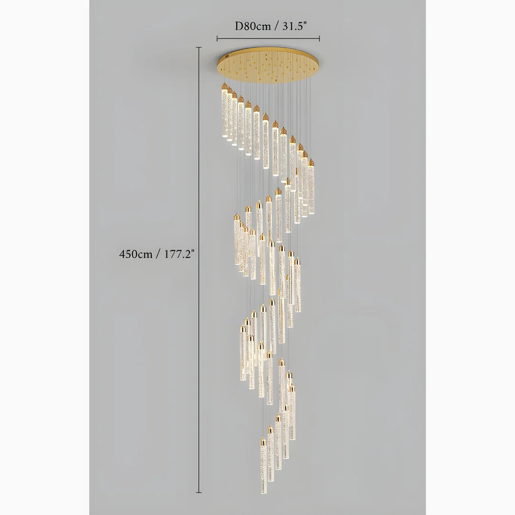 Varazze | Shimmering Magic Gold Crystal Pendant Lighting