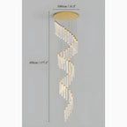 Varazze | Shimmering Magic Gold Crystal Pendant Lighting