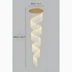 Varazze | Shimmering Magic Gold Crystal Pendant Lighting