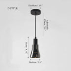 Entraunes | Smoky Grey Retro Pendant Lamp