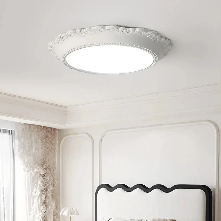European Style Round LED Ceiling Lamp for Bedroom