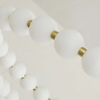 Agosta | Luxury Large Round White Pearl Chandelier