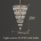 Voltri | Post-modern Grand Luxury Crystal Chandelier