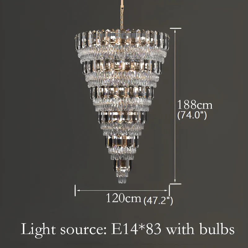 Voltri | Post-modern Grand Luxury Crystal Chandelier