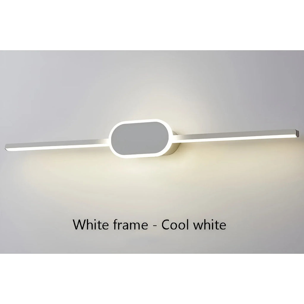 Melilla | Modern Black/White LED Mirror Wall Lamp