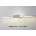 Melilla | Modern Black/White LED Mirror Wall Lamp