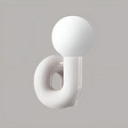 Sculptural Resin Table Lamp - Modern Art Bedside Light