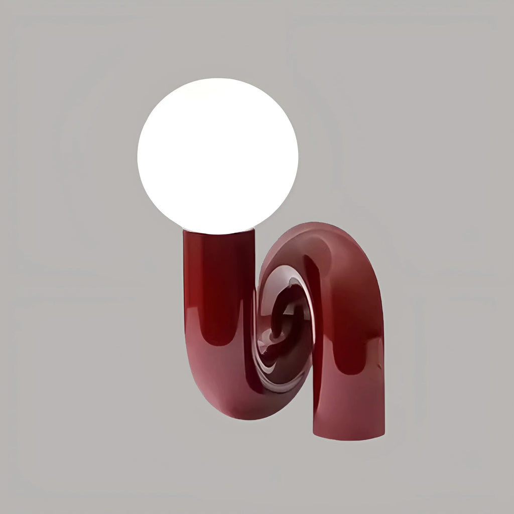 Sculptural Resin Table Lamp - Modern Art Bedside Light