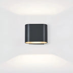Aeris LED Wall Sconce – Compact Rotatable Black Outdoor Light