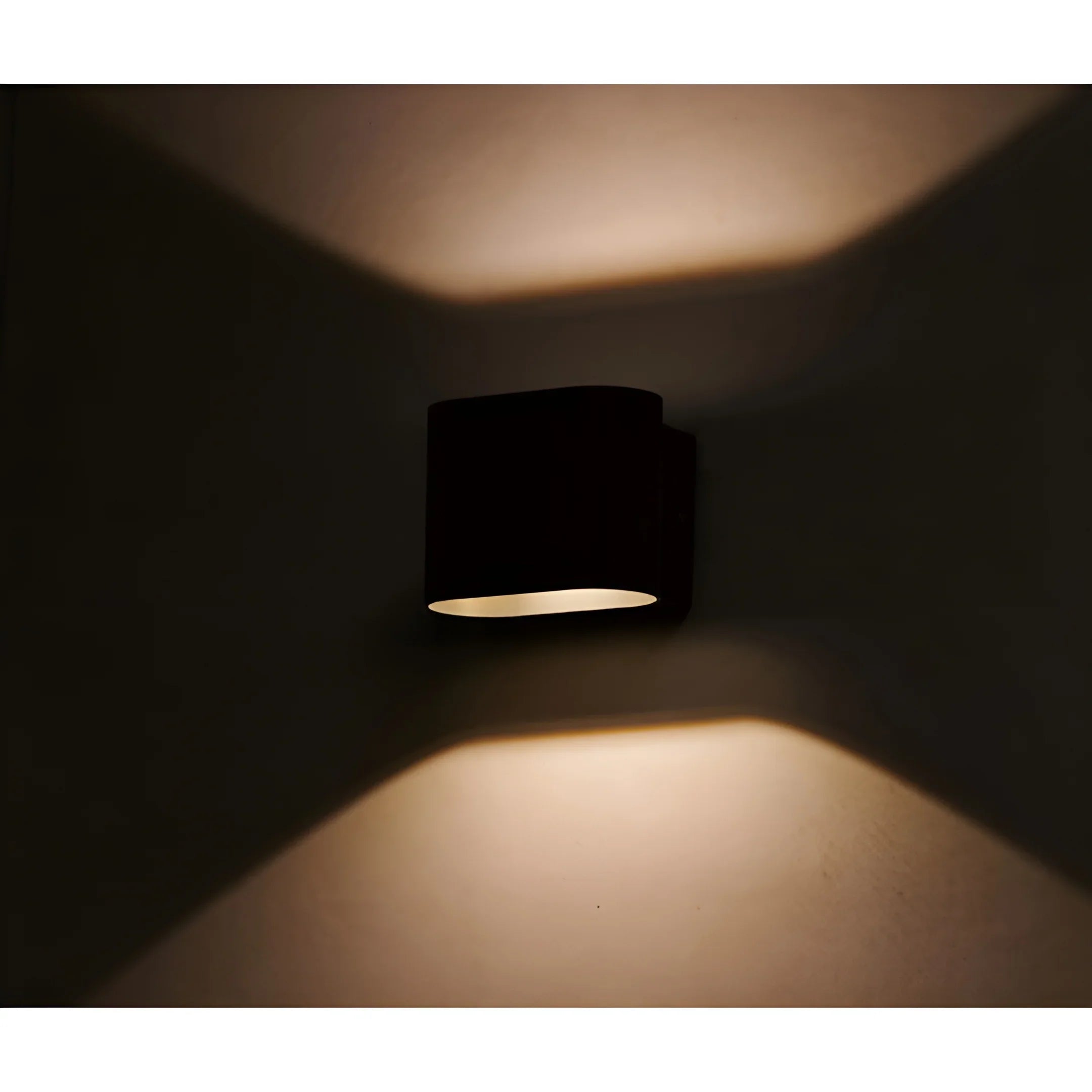 Aeris LED Wall Sconce – Compact Rotatable Black Outdoor Light