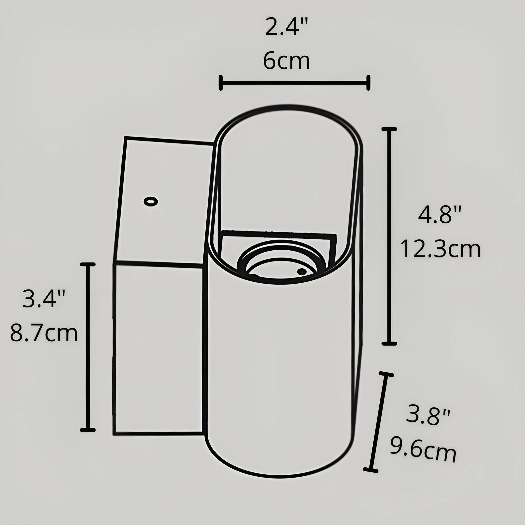 Aeris LED Wall Sconce – Compact Rotatable Black Outdoor Light