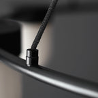 Art Deco Style Circle Chandelier with Alabaster Light