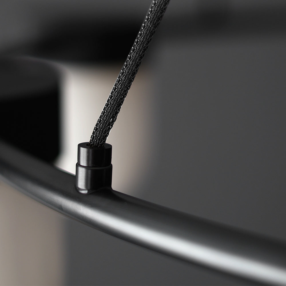 Art Deco Style Circle Chandelier with Alabaster Light