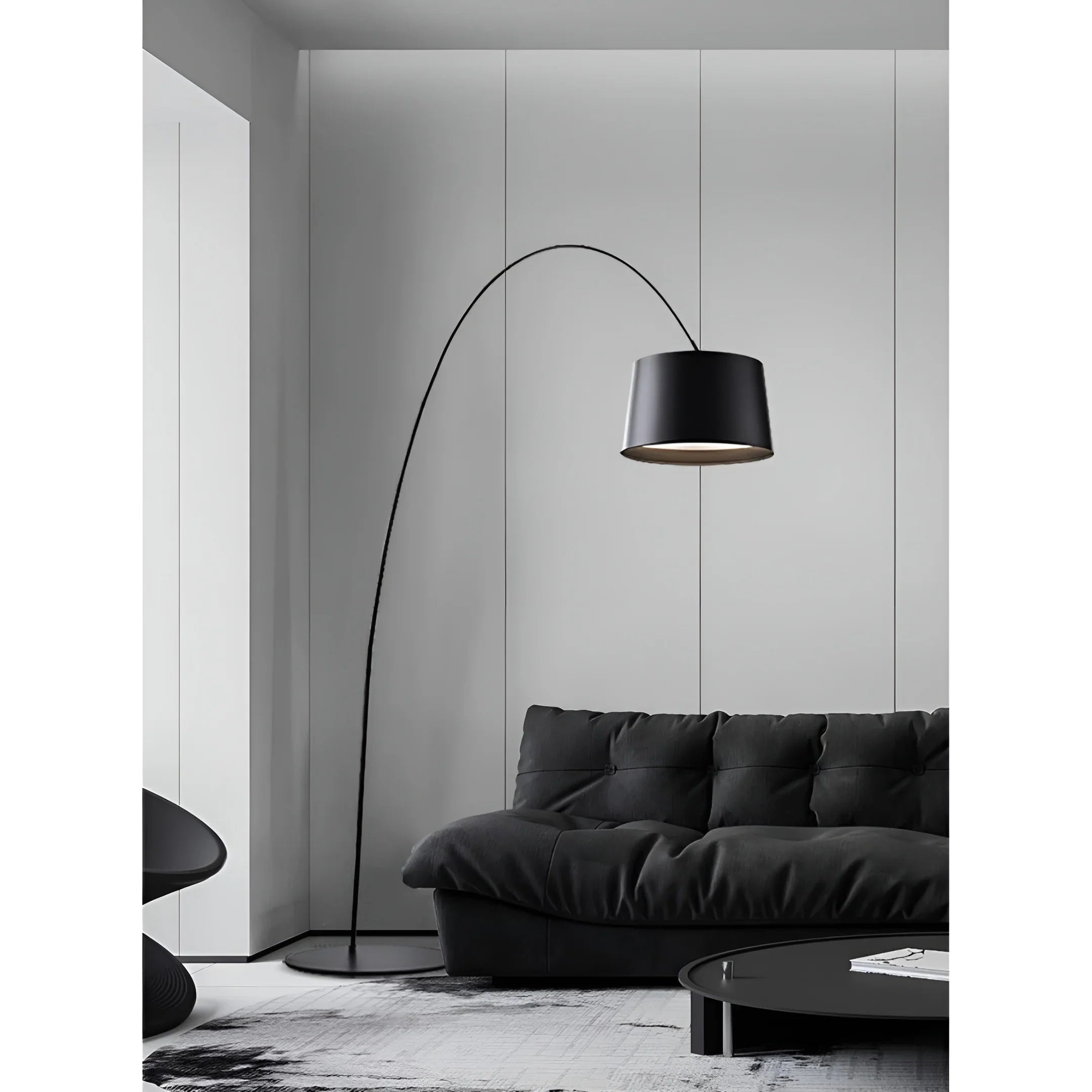 Designer Arc Floor Lamp - Modern Minimalist Aluminum Lamp