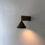 Bauhaus Aluminum Cone Wall Lamp with 3-Color LED