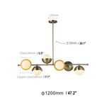 Chic Opal Glow Linear Chandelier