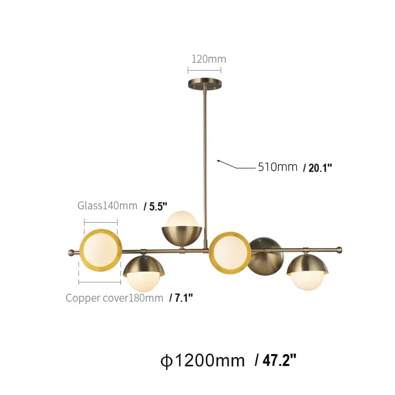 Chic Opal Glow Linear Chandelier