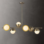 Chic Opal Glow Linear Chandelier