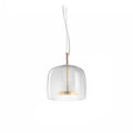 Nordic Amber Glass Pendant Light - Modern Designer Ceiling Lamp